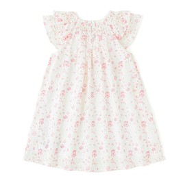 Simplee kids Baby Girl Ruffle Sleeve Dress Floral Smocked Dresses Toddler Girl Summer 4T