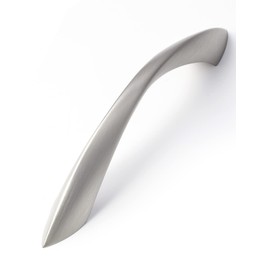 JIASENBAO 2 Pack Brushed Nickel Cabinet Pulls 3.78 Inch Arch Twisted Silver Handles Drawer Kitchen Cupboard Bathroom Dresser Cabinet Hardware Zinc Alloy