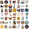 50PCS Aesthetic Sticker Pack Cute Animals, Plants, and Nature Designs