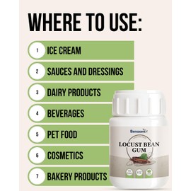 Locust Bean Gum (Carob Bean Gum) – 4oz/114g | Natural Food Thickener for Ice Cream & Sauces