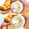 Armrouns 6 Pieces Mini Spatula Silicone, (Metal core) Reusable Jar