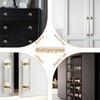Elistonie 2 Pcs Clear Acrylic Adhesive Cabinet and Furniture Pulls