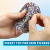 Skin Picking Fidget Toys, 3 Picky Pads for Anxiety Relief,