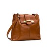 Patricia Nash Larone North/South Shoulder Bag for Women, Tan, 12.25" x 13" x 5.5"