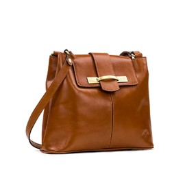 Patricia Nash Larone North/South Shoulder Bag for Women, Tan, 12.25" x 13" x 5.5"