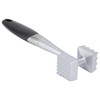 Meat Tenderizer Dual Sided Zinc Alloy Ergonomic Rubber Handle Balanced