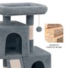 Athena Collection Small Cat Tree, Modern 34 Inch Cute Cat