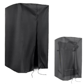 ohbien Folding Treadmill Cover, 117x97x168cm Treadmill Dust Cover Waterproof with Zipper and Drawstring 210D Oxford Fabric Running Machine Protector Cover Ripstop for Home Gym Outdoor