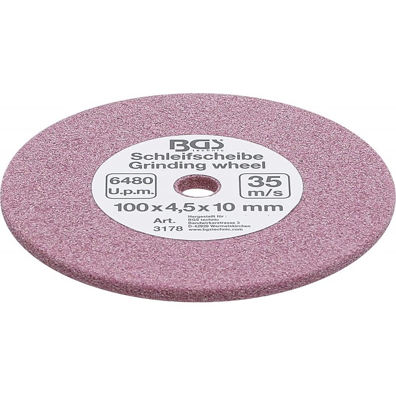 BGS Sanding Disc and 0,404100x 4.5x 10mm (10mm (3/8), 3178