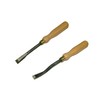 Wooden Straight Ripping Chisel + Wooden Bent Ripping Chisel Upholstery