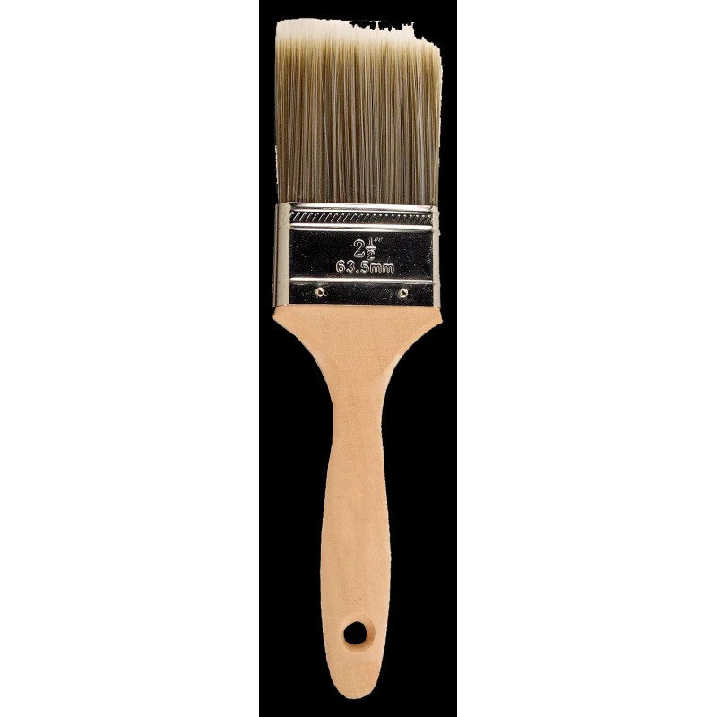 Pro-Grade 1PK 2.5" Flat House Wall,Trim Paint Brush Set Home