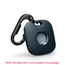 SURITCH for Tile Mate 2022 Case, Tile Mate Holder with Anti-Lost Carabiner Protective Cover Keychain for Tile Mate 2022 -(Greenish Blue)