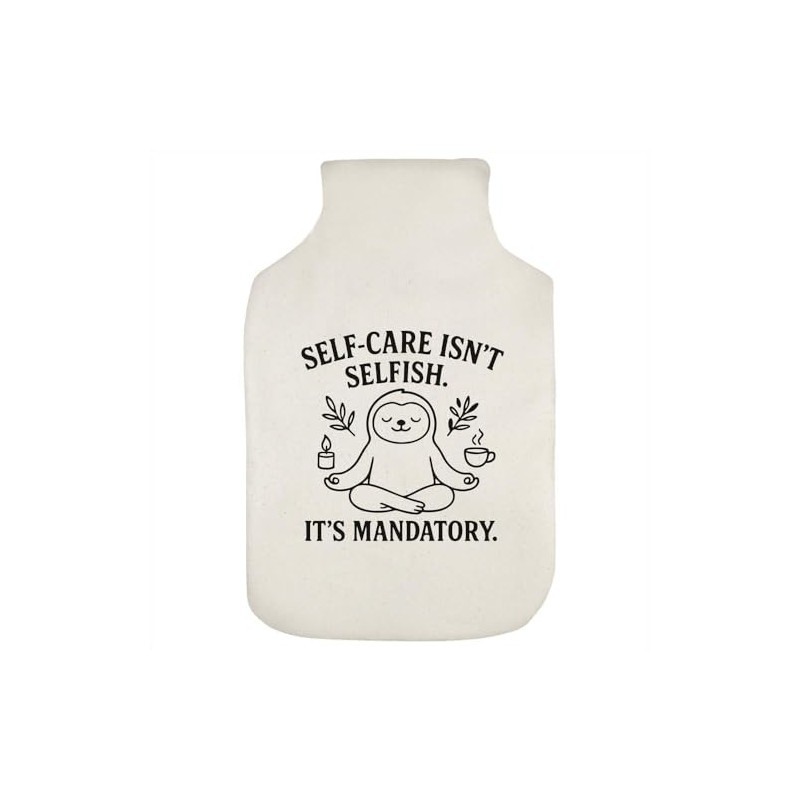 'Self-Care is Mandatory' Hot Water Bottle Cover (HW00041796)