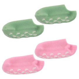 minkissy Moisturizing Gel Foot Mask Socks Overnight Spa Socks for Dry Feet Soft Fabric