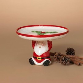 Dolomite Holiday Santa Tray, 7.7" D