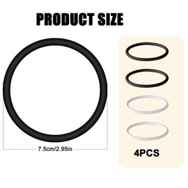 Lyreh 4 Pcs Patellar Tendon Support Strap, Silicone Knee Band Flexible Patella Knee Strap Patellar Tendon Knee Strap Brace for Running Basketball Sports Men Women Fixed Knee Stabilization | Lyreh