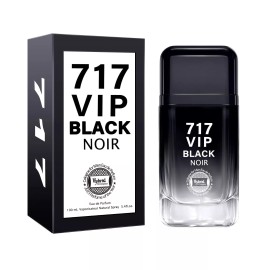 Secret Plus 717 VIP Black Noir by Secret Plus 3.4oz Eau De Parfum Men New Sealed Box