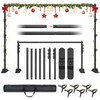 Forlogic 10x8ft Banner Backdrop Stand Kit，Heavy Duty Adjustable Photo Background