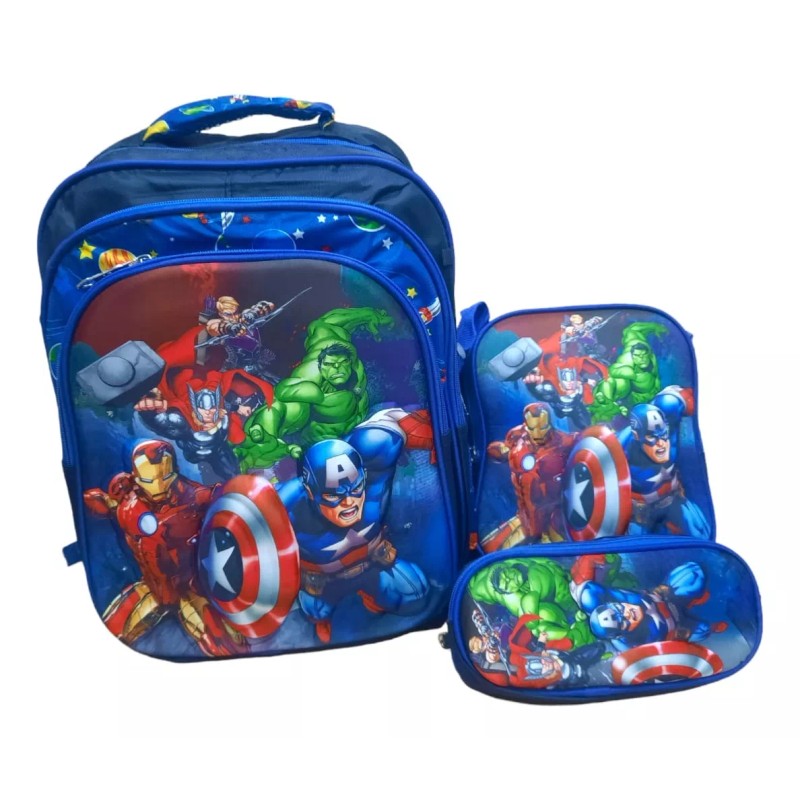 Misorel Kit Lonchera, Mochila Y Lapicera Para Niños Con Luz