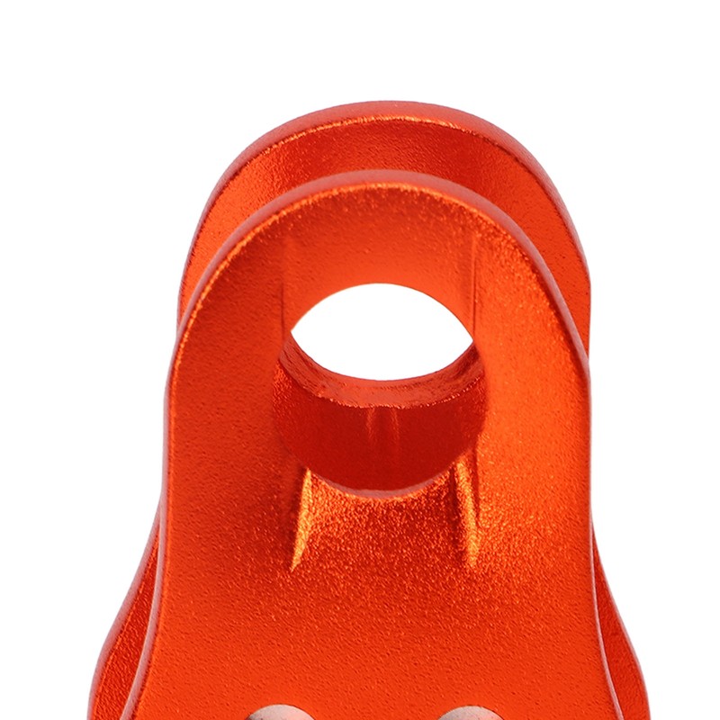 Rock Climbing Pulley Fixed Sideplate Single Sheave Pulley Orange Lift