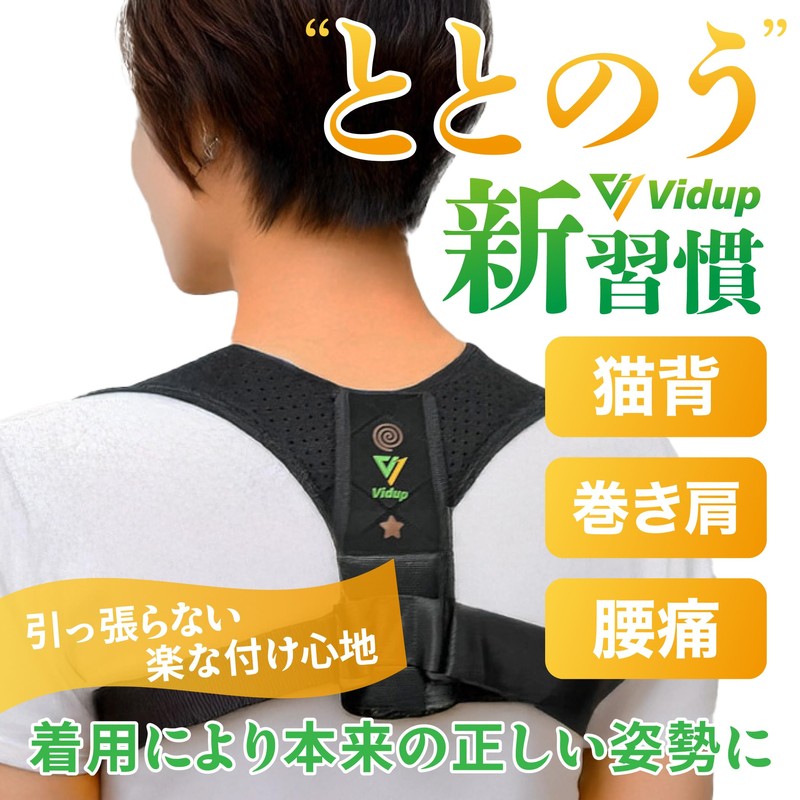 Vidup Posture Support Belt, Stooping Belt (Non-Pulling Belt)