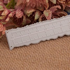 Regla de Bordes de Cubierta, Regla de Papel de Corte Irregular Regla de Medición Multiusos Plantilla de Estampado Herramienta de Medición de Bordes Ir