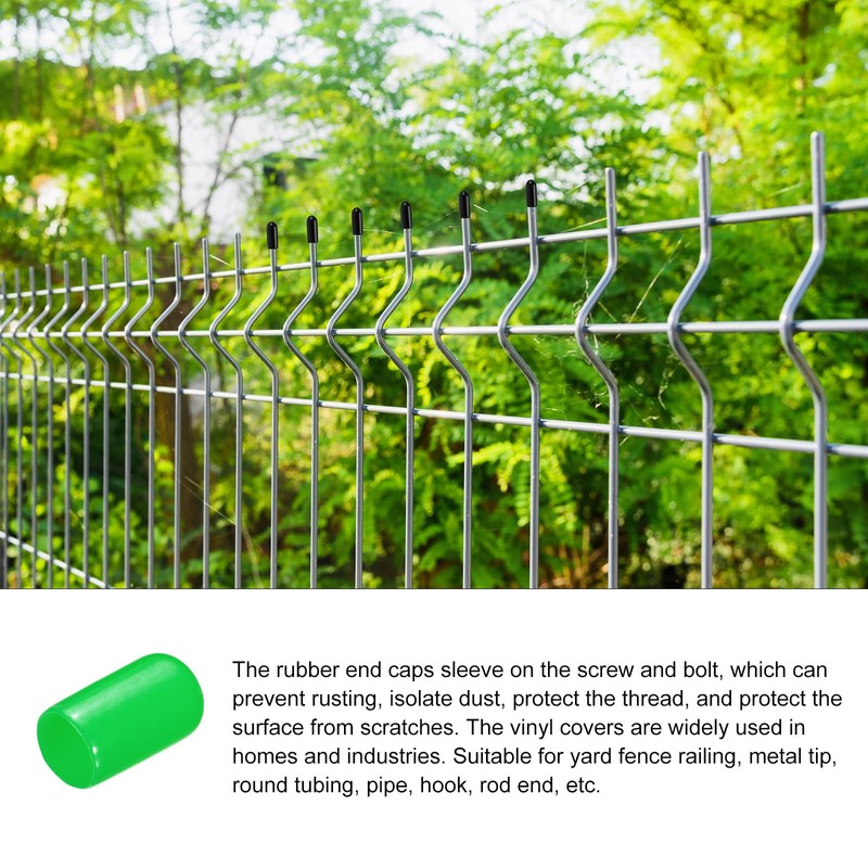 Rebower Rubber End Caps for Screw Protective Covers [Screw Bolts]