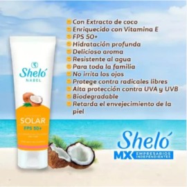 Bloqueador Solar Fps 50+ Con Extracto De Coco Y Vitamina E.