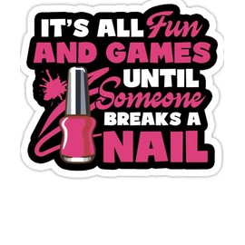 eden tee Nail Polish Nail Artists Manicurist for a Pedicurist Pun- 4x3 Vinyl Stickers, Laptop Decal, Water Bottle Sticker (Set of 3)