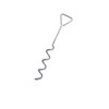 Mytee Products Hay Tarp Spiral Anchor Pins 16" | Galvanized
