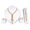 Deluxe Set Joyería Collar + Pulsera + Aretes Y Anillo