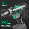 Litheli Cordless Drill Set, 20V Max Power Drill, 3/8” Keyless