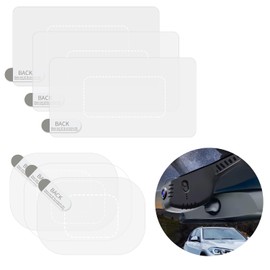 LUCTHY 6Pcs Electrostatic Windshield Dashcam Stickers, Sturdy Dash Cam Screen Reflective Film,Easily Prevent Scratching & Falling, Transparent Windshield Film for Windshield Mounting Dash Cam