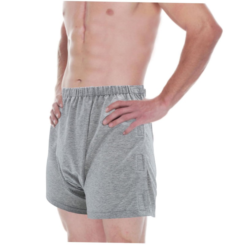 FRCOLOR Men's Comfortable Cotton Briefs for Elderly Bed Rest Washable