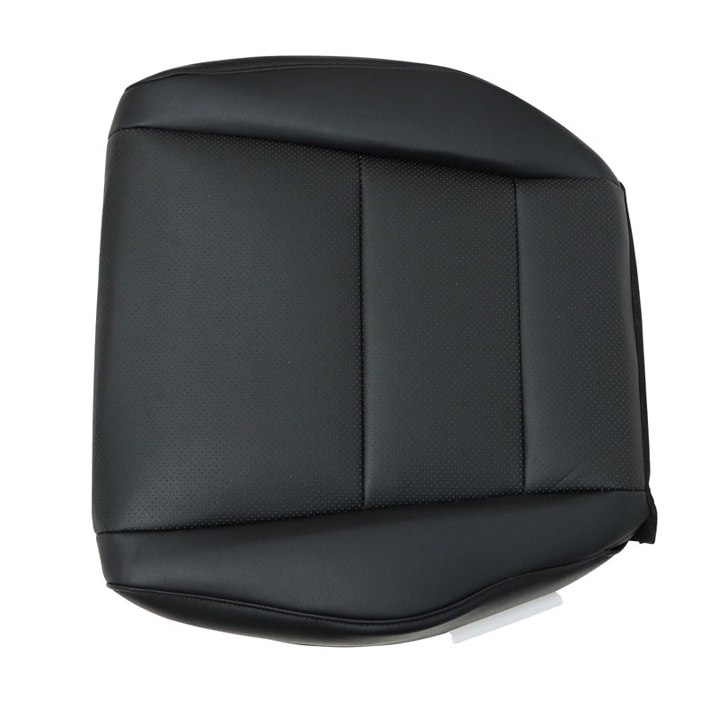 NLQR Passenger Bottom Perforated Microfiber Leather Seat Cover Black Compatible