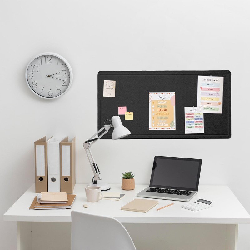 Bulletin Board, 35 x 17 1/2 inches Felt Board -