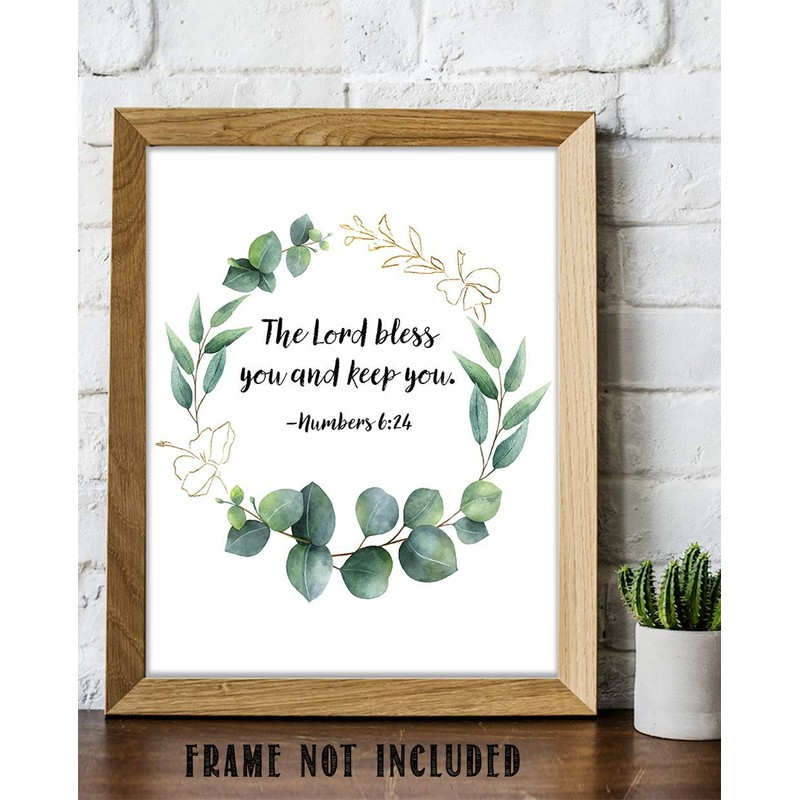 Numbers 6:24"The Lord Bless You and Keep You." Eucalyptus Botanical