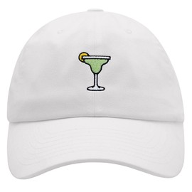 JPAK Margarita Premium Dad Hat Embroidered Baseball Cap Cocktail Party White