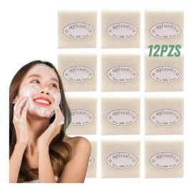 Jabón De Arroz Aclarante Hidratante Corporal Facial 12 Pzs