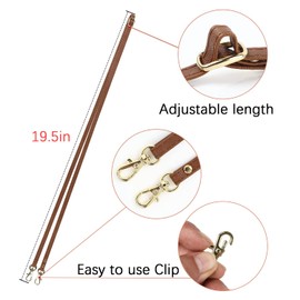 Hamany Strap, Shoulder Smartphone Strap, Neck Strap, Cell Phone Strap, Removable Long Strap, Adjustable Length, Lost / Fall Prevention, Crossbody Hanging, Strong - Brown