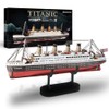 Piececool 3D Puzzle Metal Ship Model Titanic, 3D Metal Puzzle