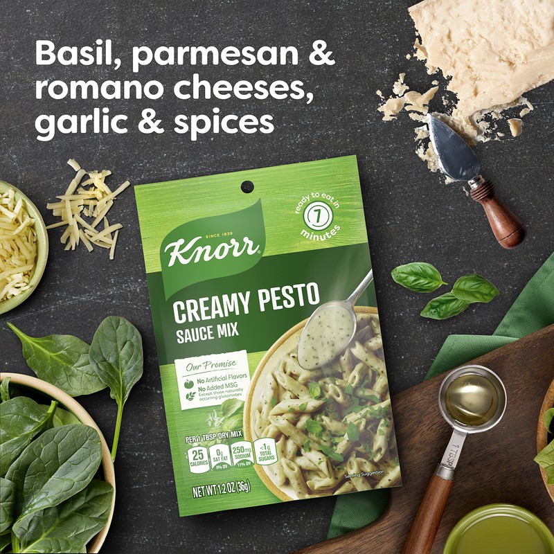 Knorr Sauce Mix Creamy Pesto Pasta Sauce For Simple Meals