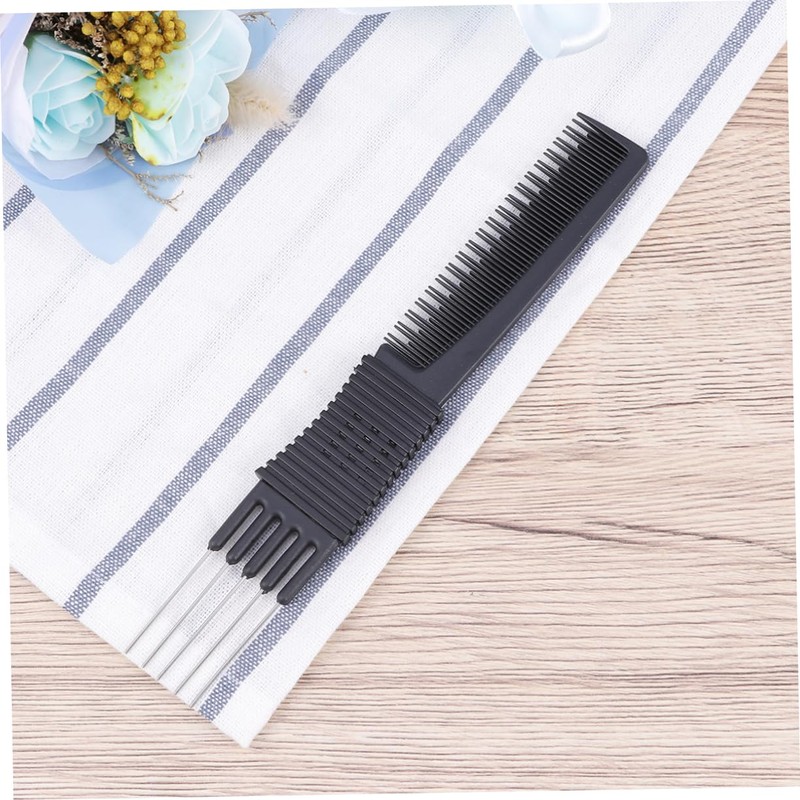 Ipetboom Black Carbon Fiber Anti-static Haircut Comb for Thick Curly