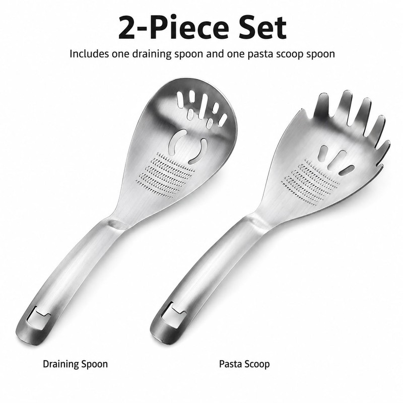 5-in-1 Multifunctional Spoon, Egg Separator, 304 Stainless Steel
