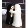 Ebros Gift Black And White Dressed Dancing Nuns Cute Ceramic