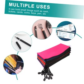 MAGICLULU 12pcs Zipper File Pouch Mixed Color Stationery Bags for Document Storage Office Organization and School Supplies Material for Secure Item Holding