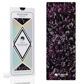 VELLEN HAIR Professional Carbon Fiber Foil/Balayage Board, Extra Light Hair Color board (Forged Carbon Black/Pink, 5.1" x 13.8" inch)