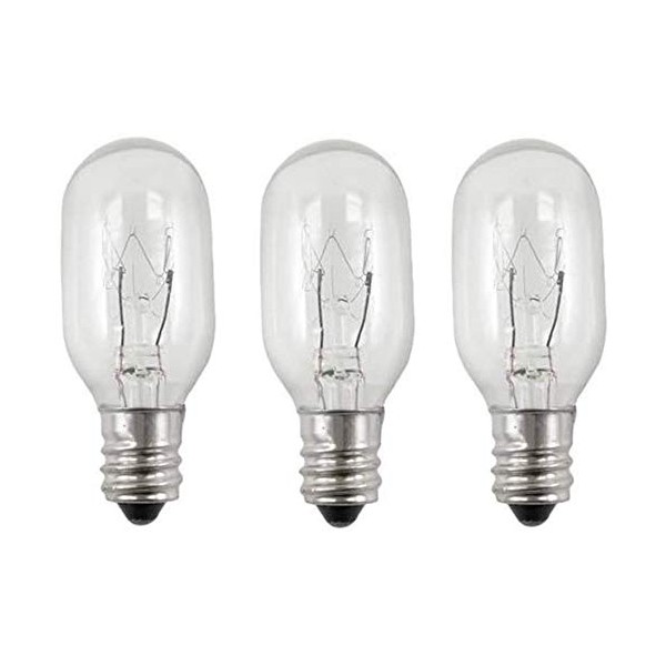 EFP Incandescent Replacement Bulb for Conair Lighted Mirrors | 20 Watt, 120 Volt, and Small E12 Candelabra Screw-in Base - Includes 3 Bulbs