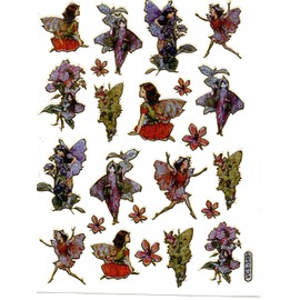Fairy Angel Colorful sticker sticker decal Metallic Glitter 1 sheet Dimensions: 13.5 cm x 10 cm
