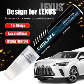 COSLAKE Car Touch Up Paint(Matador Red Mica(3R1)) for Lexus, Car Paint Scratch Repair Kit, Quick & Easy Solution to Repair, 2 in 1 Scratch Remover Pen with Color-Matched